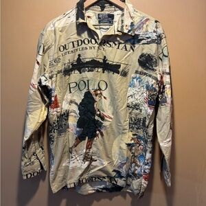 Vintage Polo Ralph Lauren Sportsman Button Down Rare!!  Sold Out 1992 Grail